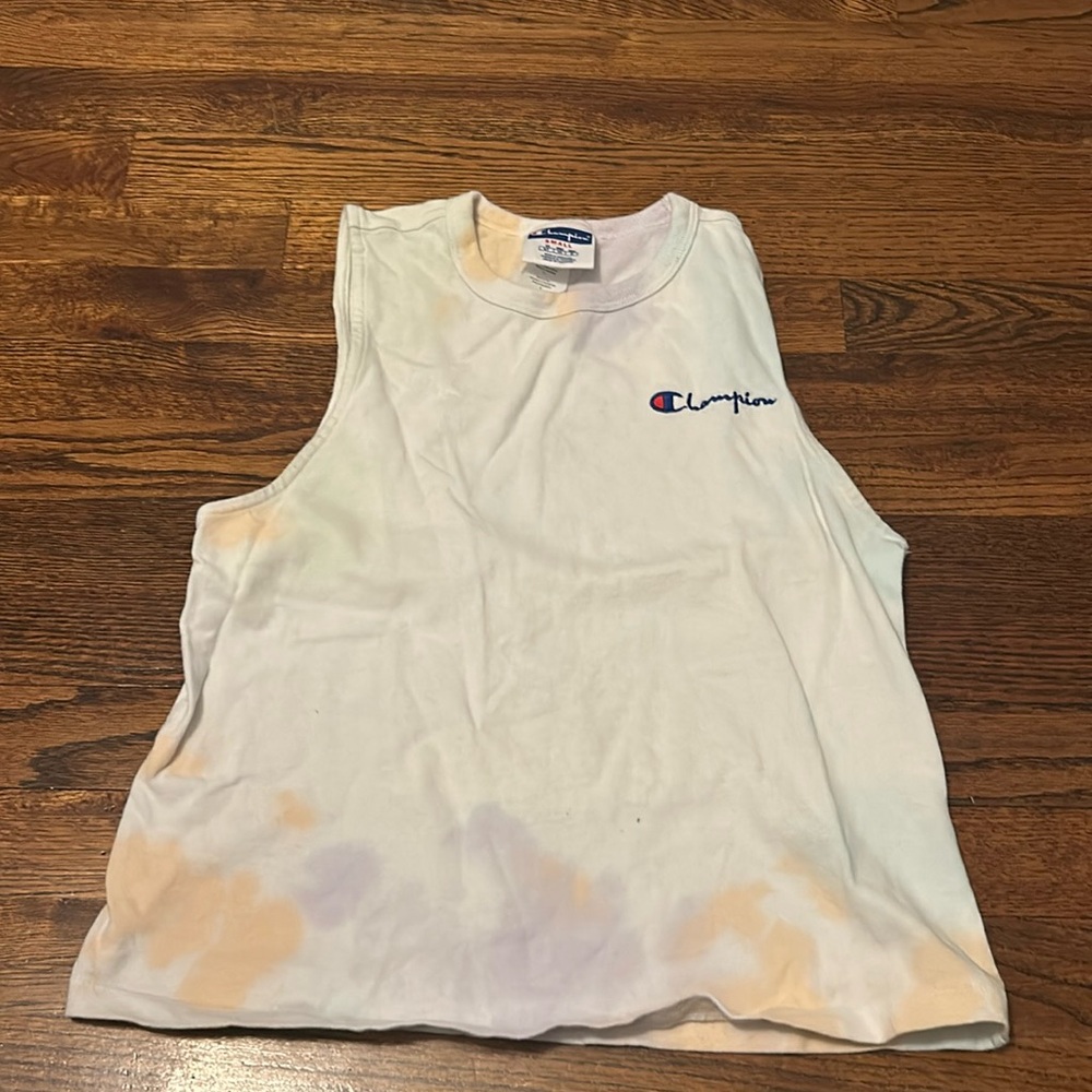 Pastel Tie-dye Champion women’s workout tank top